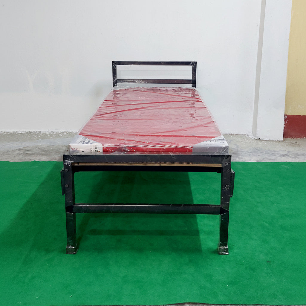 Bed Mattress Combo Single Bed + Sunsleep 4 Inch Mattress