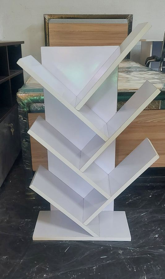 Bowzar Book Shelf Megazine Rack white