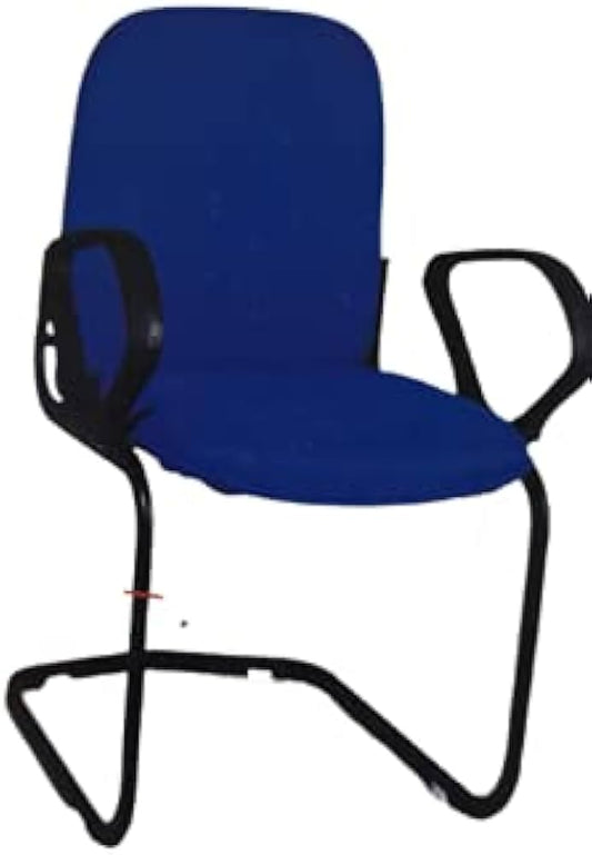 G Type Office Chair With Nylon Handle Blue