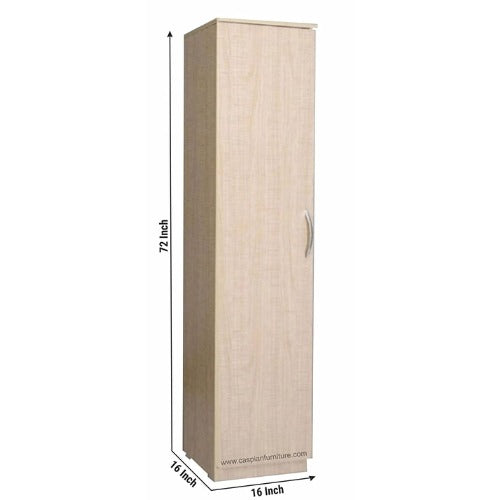 Bowzar Single Door Almirah With Drawer White Rolex