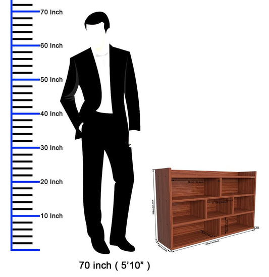 Bookcase with Open Shelf Engineering Wood Bookshelf Bookrack for Home Office and Library