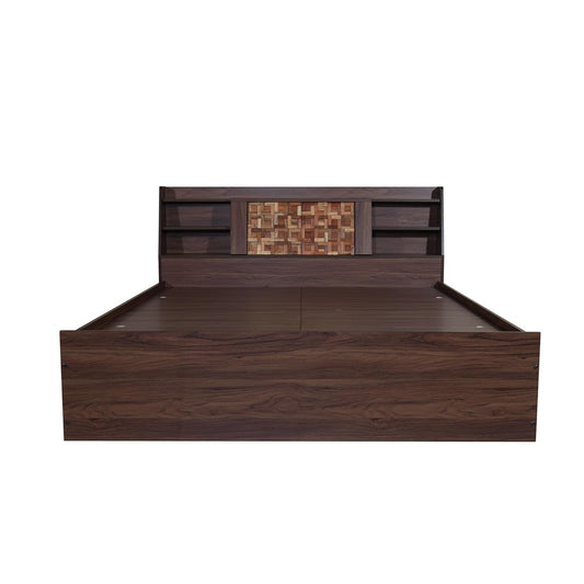 Bowzar King MDF Box Bed Water Resistant Long Lasting Premium Quality EMI Board King Box Bed