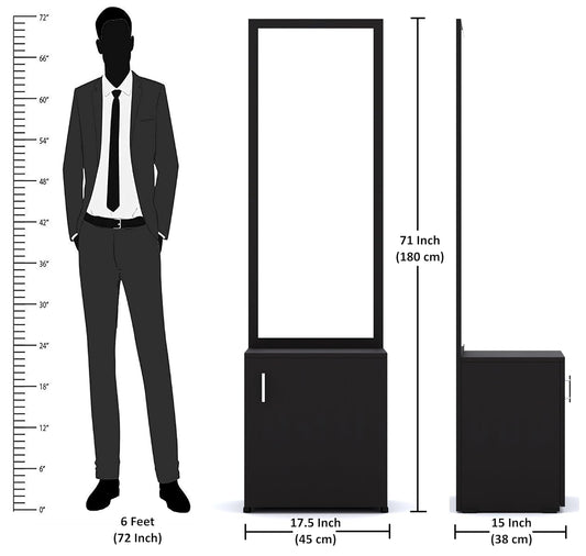 Wooden Dressing Table with Mirror and Storage Engineered Wood Dressing Table, Vanity Table for Bedroom, Living Room and Home