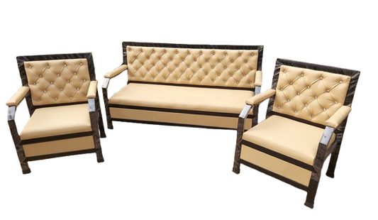 Bowzar Metal Sofa 5 Seater Cream Color