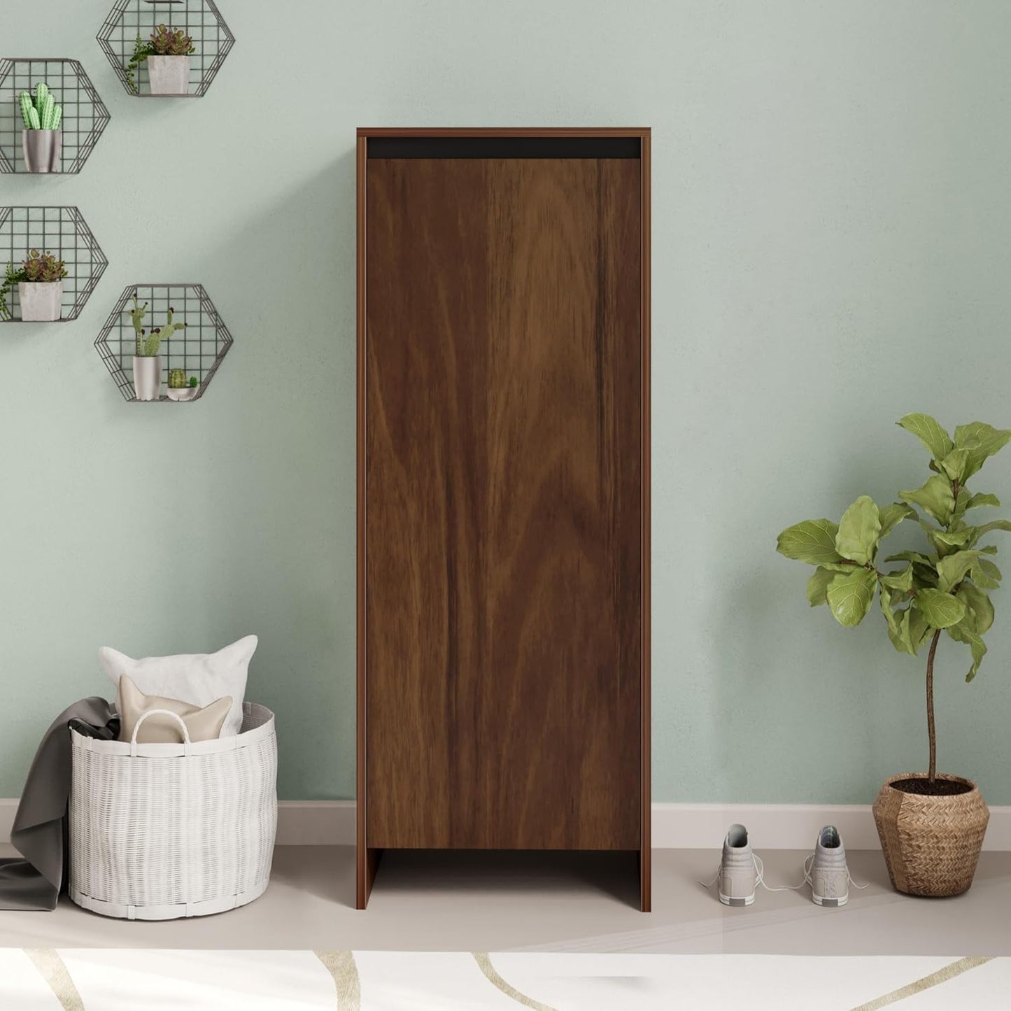 Bowzar New Engineering Wood Shoe Rack Cabinet Multipurpose Furniture