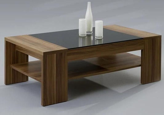 Engineering Wood Center Table with glass top