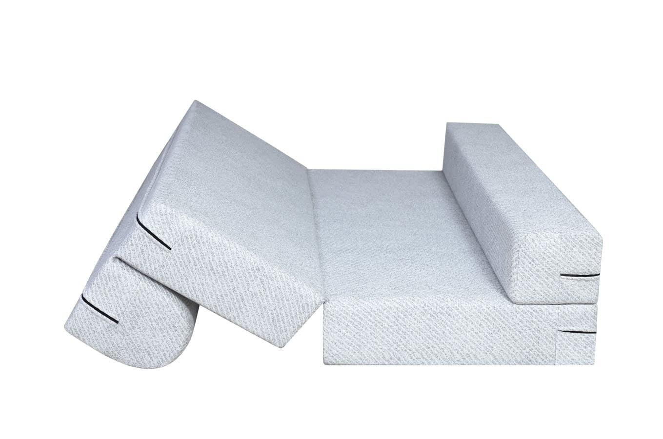 Bindal Sofa Cume Bed Double Size 4X6.5 Feet 48X78 Thickness 8 Inch - Bowzar -