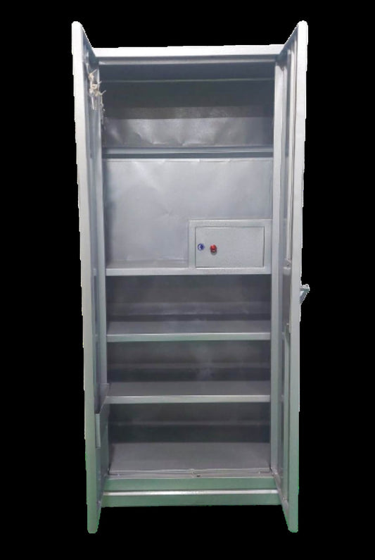 Bowzar 2 Door Steel Almirah 26 Gauge Light Weight 2 Door AlmirahGrey