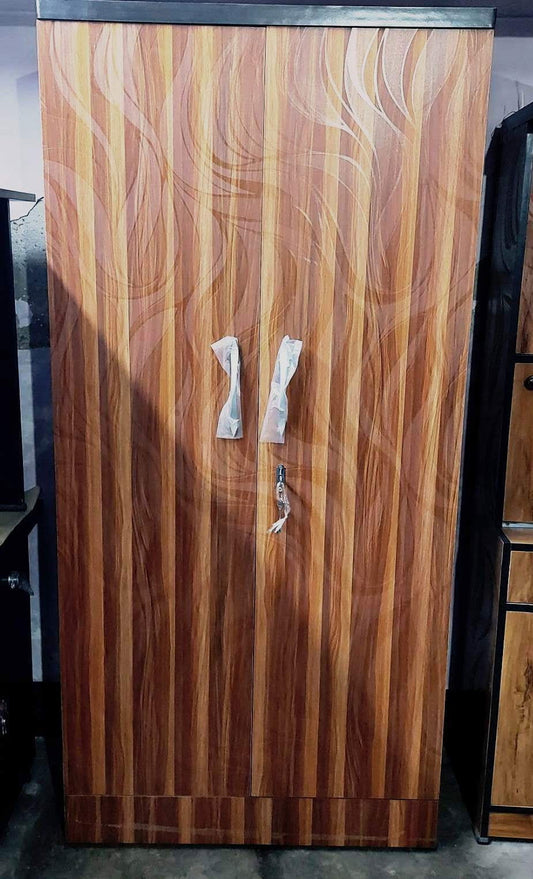 Bowzar 2 Door Wooden Almirah Wardrobe Brown Nagin - Bowzar -