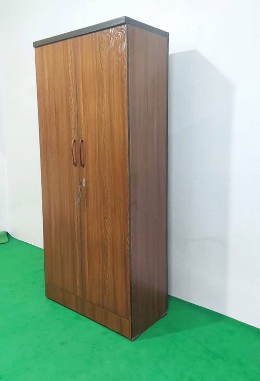 Bowzar 2 Door Wooden Almirah Wardrobe Yellow Nagin - Bowzar -