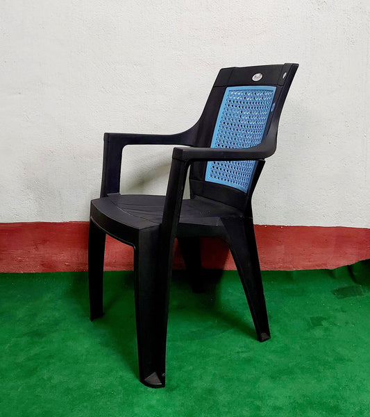 Bowzar Cresta Plastic Chair With Handle Blue - Bowzar -