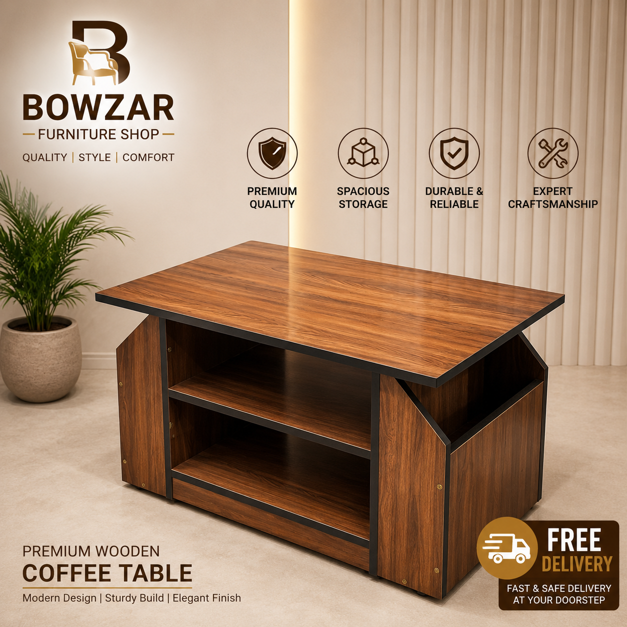 Bowzar Center Table