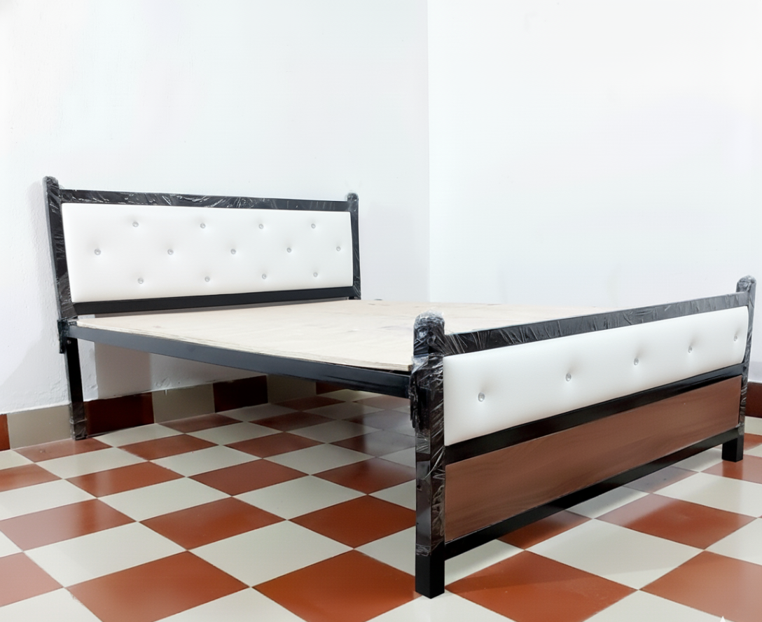 Bowzar King Bed 6x6.5 Feet NM White