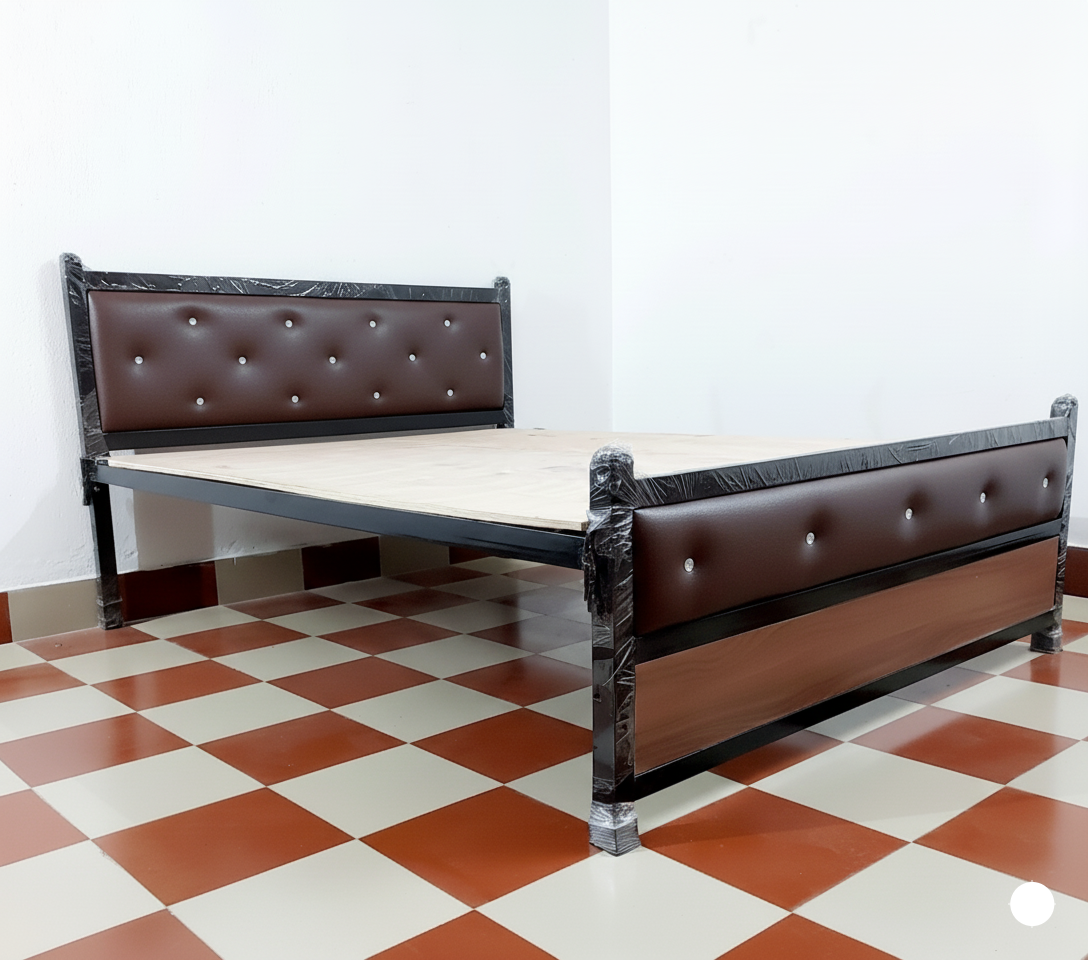 Bowzar Queen Bed 5x6.5 Feet NM Dark Coffee