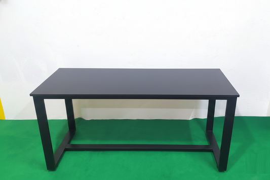 Bowzar 5x2 Feet Metal and Board Desk Table Computer Workstation 60X24 Inch Black