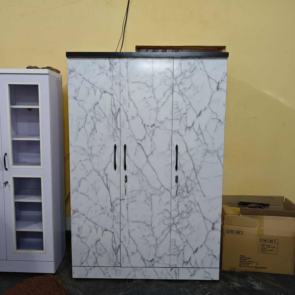 Bowzar 3 Door Wooden Almirah 3 Door Almirah