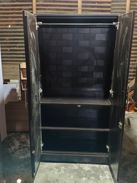 Bowzar 5 Feet Height 2 Door Almirah wardrobe