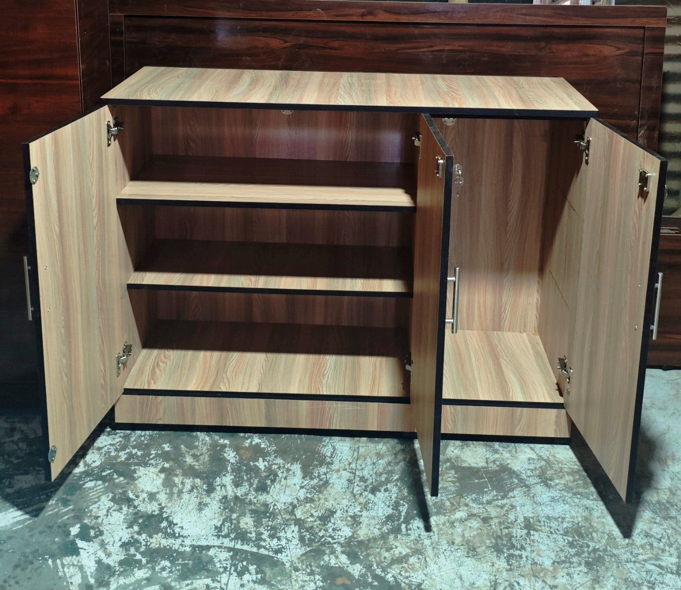 Bowzar 3 Door Cabinet Shoe rack