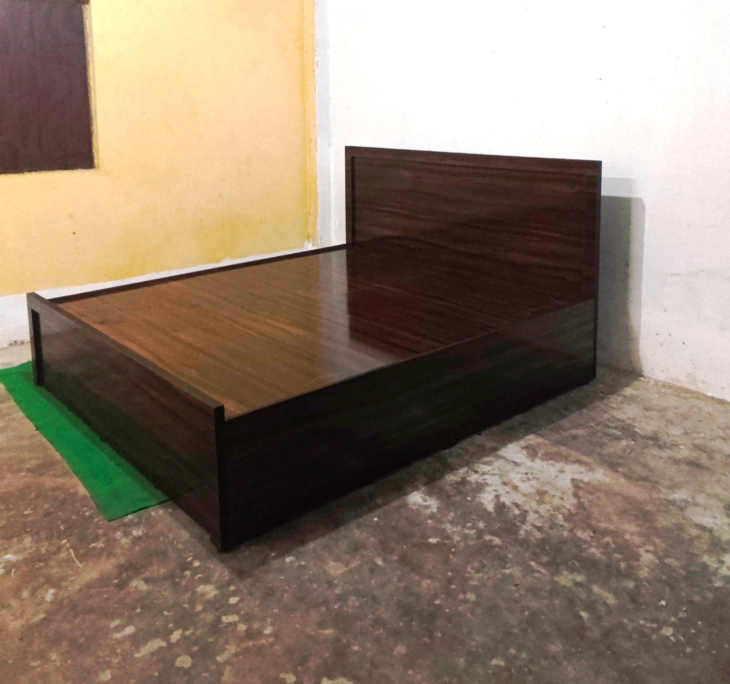 Bowzar King Box Bed 6x6.5 Feet Engineering Wood Bed With Storage Board King Box Bed