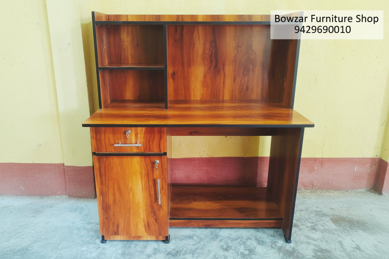 Bowzar 4x2 Study Table with Hutch Bengal Sisham