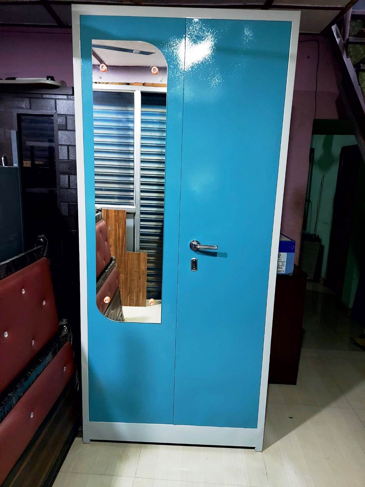 Bowzar 26 Gauge 2 Door Steel Almirah Light Weight Teal