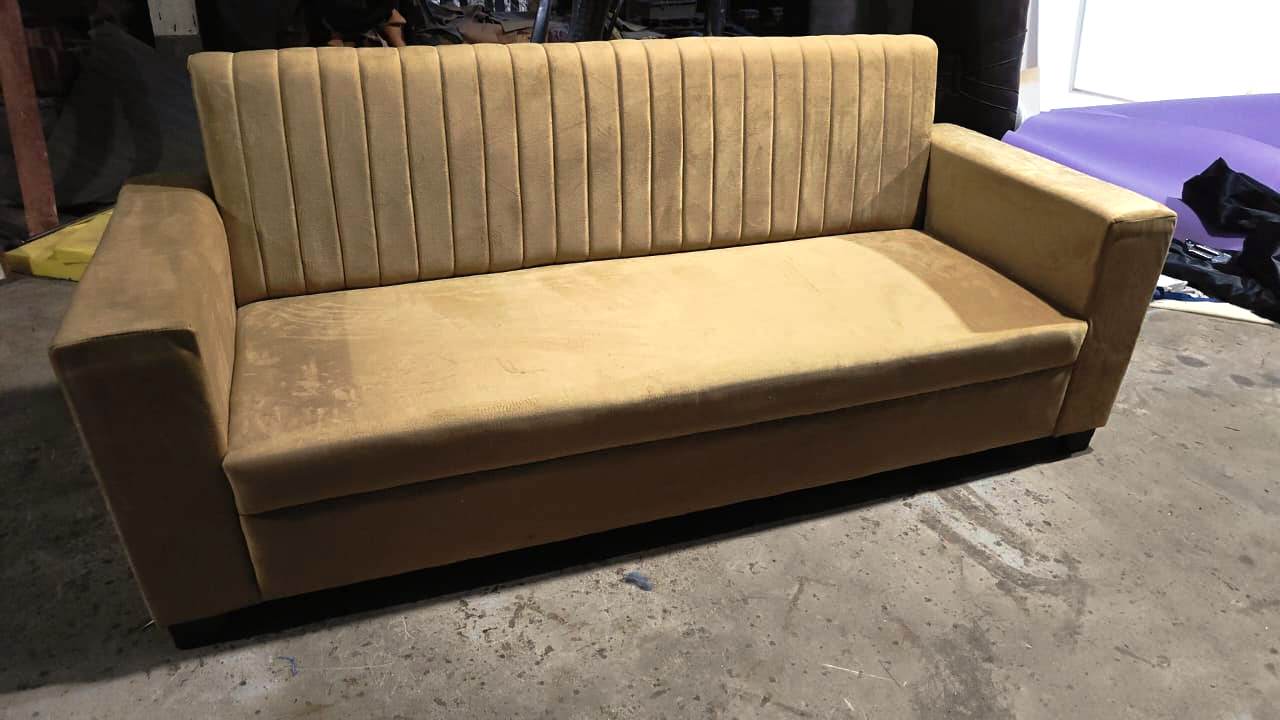 Bowzar Dululx 3 Seater Sofa Premium Musa Fabric Velvet