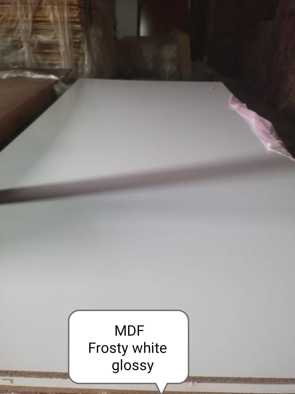 MDF Option Board Color Frosty White Glossy/Matte