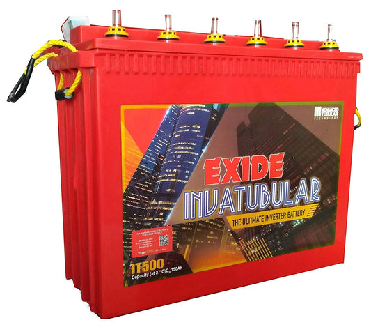 Exide Inva Tubular IT500 Tall Tubular Battery 150AH Warranty 60 Months