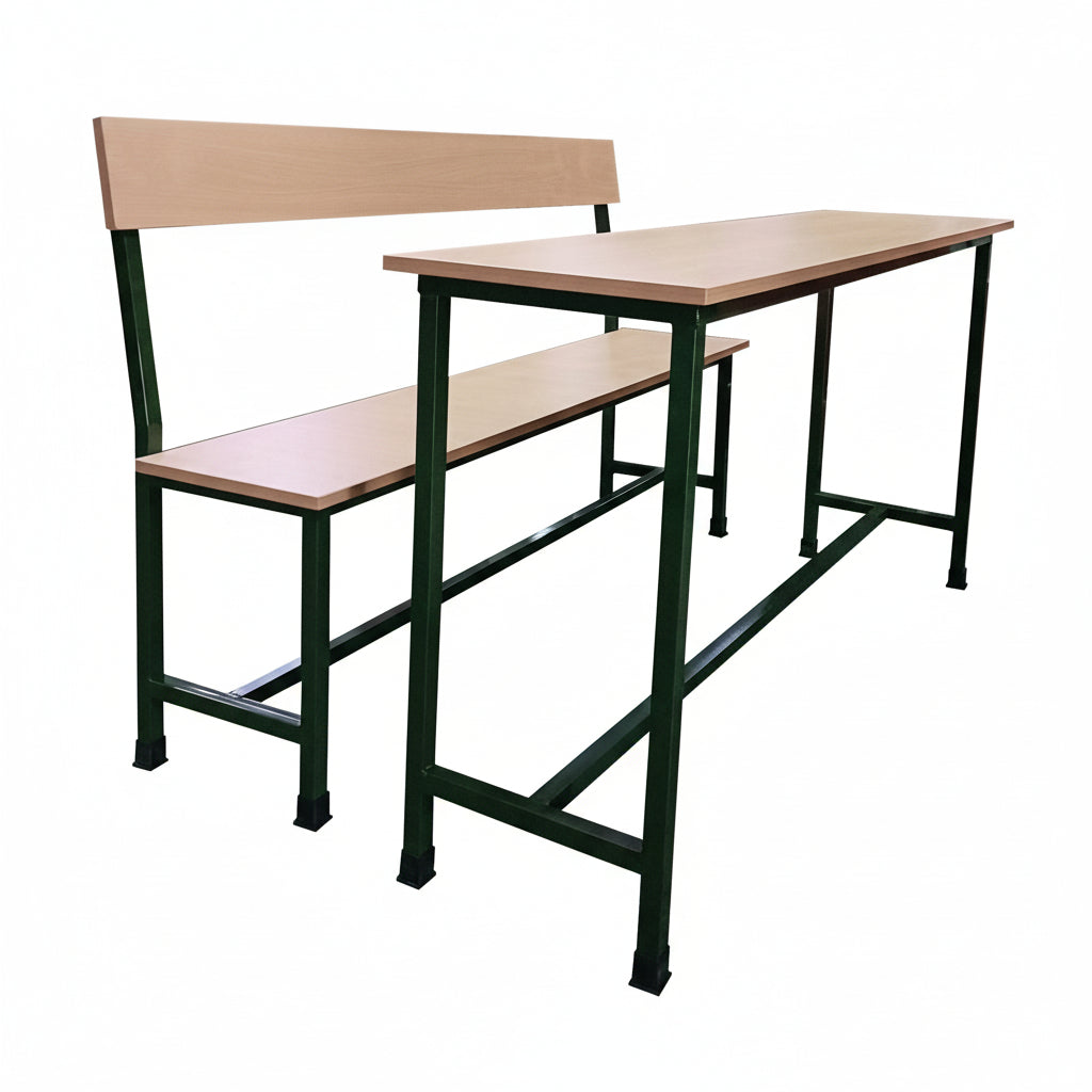 Bowzar 3 Seater Desk Bench Length 5 Feet With Back Rest Separate