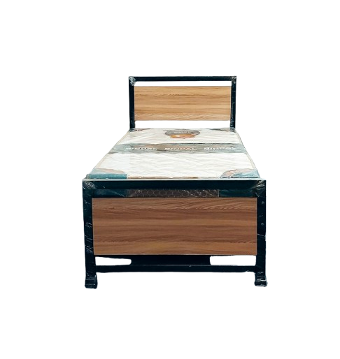 Bowzar Single Bed Wooden Look