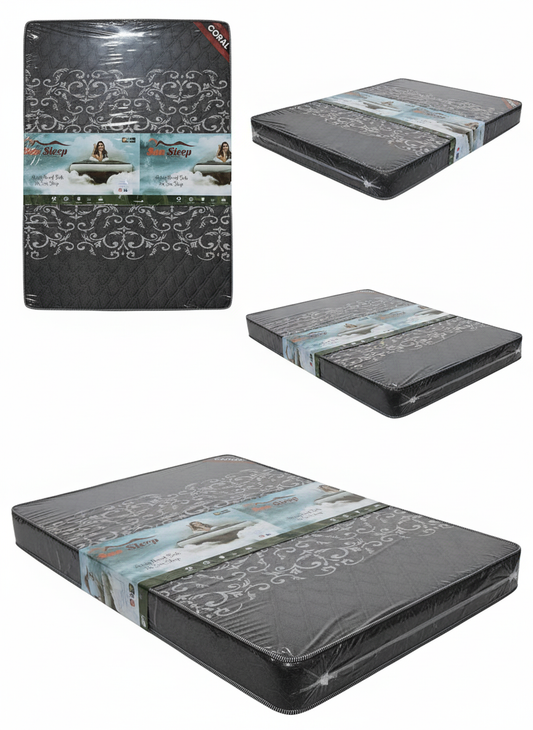 Sunsleep 4 Inch New Coral Queen Mattress Soft 5x6.5 Feet 60x78x4 Inch