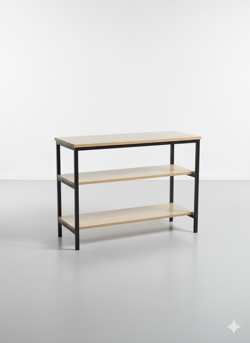 Gas Table 3 Shelf Study Table Multipurpose Table L36xW18xH30 Inch