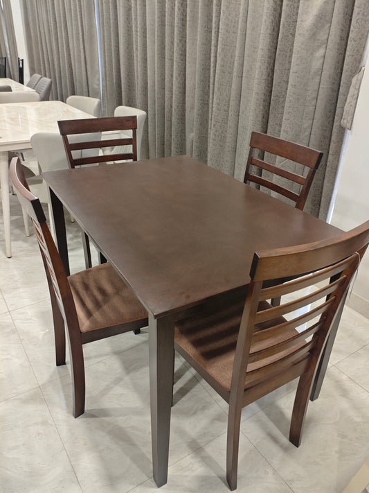Wooden Dining MDF Waterproof Top 4 Seater Dining Set