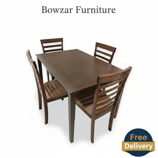 Malashyan 4 Seater Solid Wood 4 Seater Dining Set Dining Waterproof Top