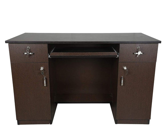 Bowzar Engineered Wood Office Table 5X2 Feet Both Side Drawer