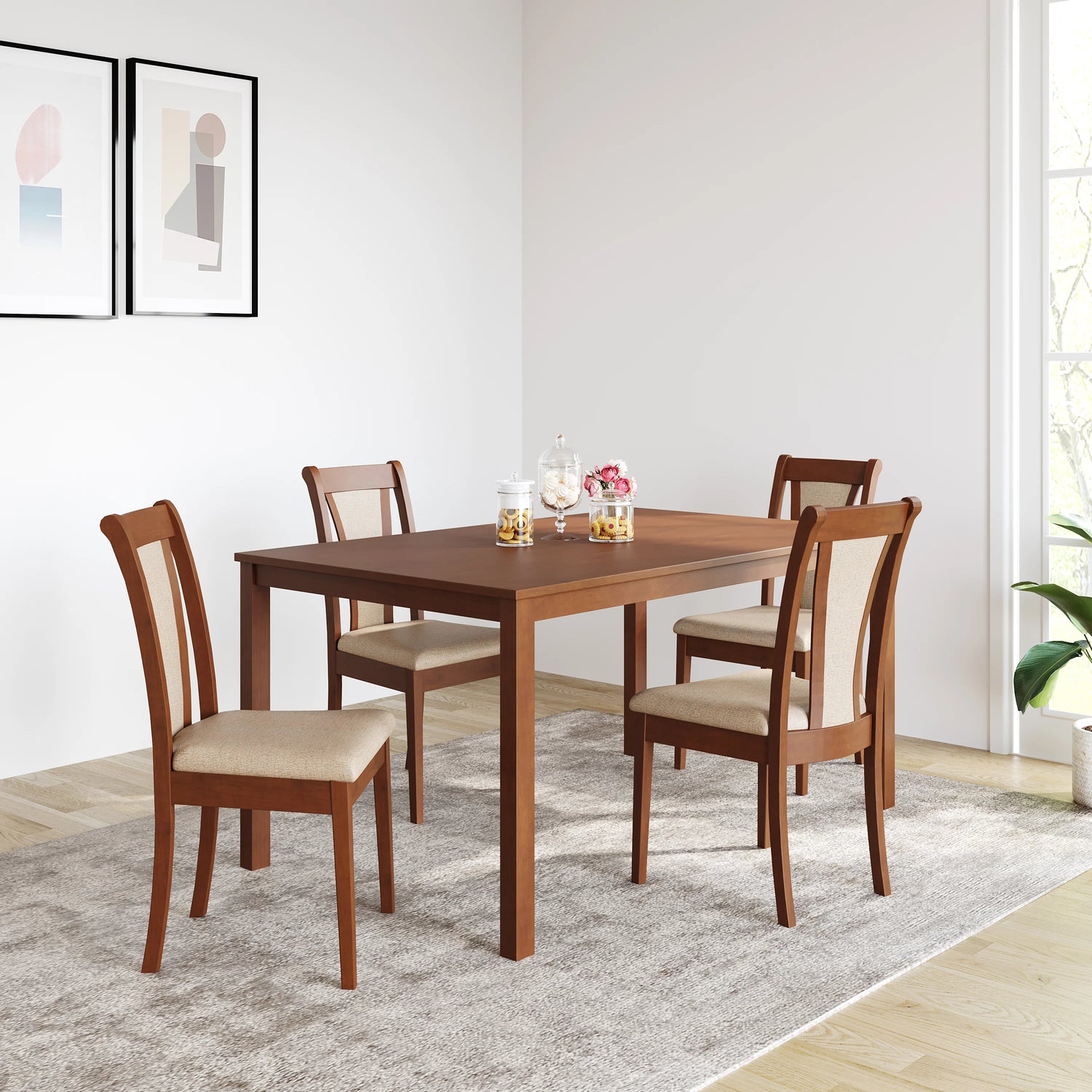 Bowzar 4 Seater Dining Set