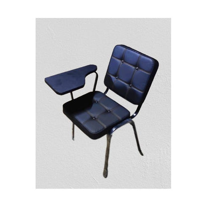 Bowzar Stainless Steel Writing Chair With Cushion Seat