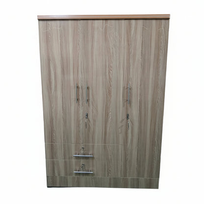 Bowzar 3 Door Wardrobe Engineering Wood With Drawer White Rolex 3 Door Almirah