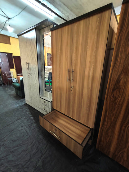 Bowzar 2 Door Wardrobe with 1 Bottom Drawer EMI COD White Rolex 2 Door Wardrobe