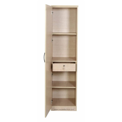 Bowzar Single Door Almirah With Drawer White Rolex