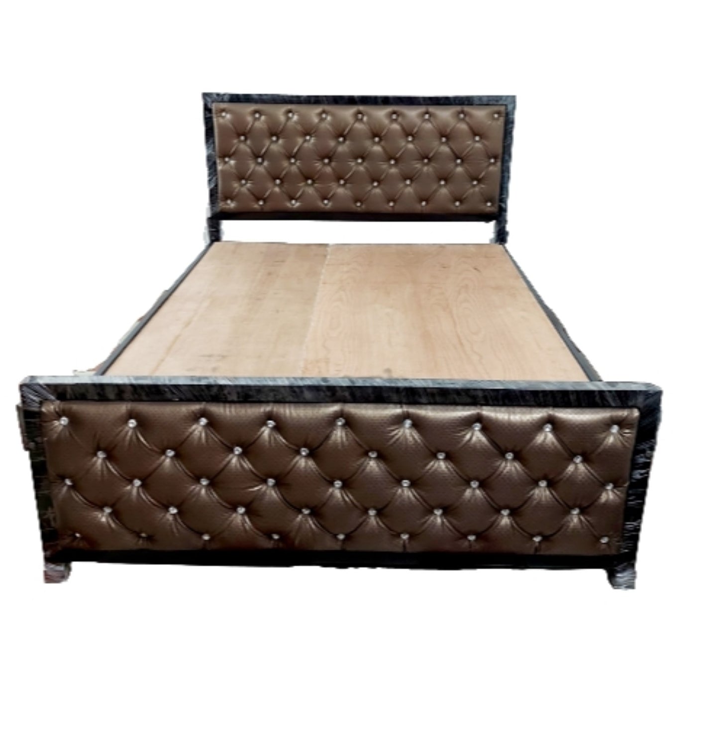 Bowzar Queen Luxury Bed with All Side Upholestered Cushion