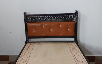 Bowzar Single Box Bed All Side Cushion Brown