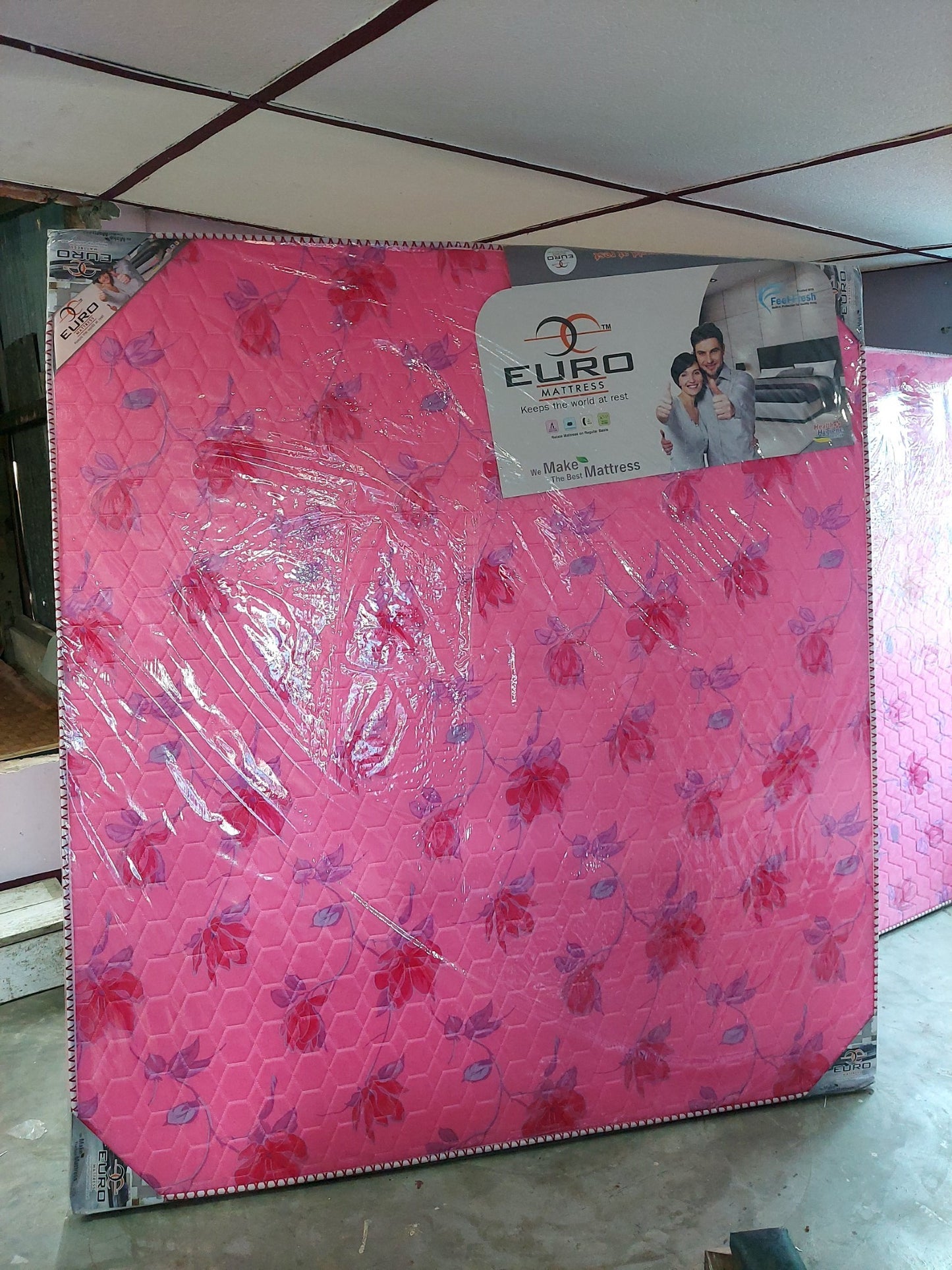 Euro Popular 4 Inch Mattress King Mattress Size 72X78 Inch 6X6.5 Feet 2 Years Warranty