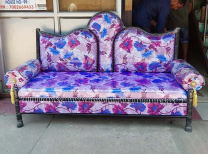 Bowzar Metal Sofa 5 Seater Floral Pattern