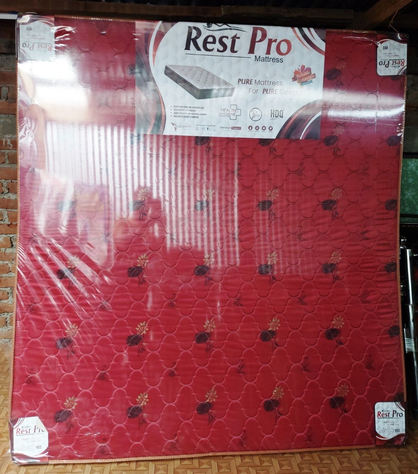 RestPro 4 Inch Mattress King Size 6X6.5 Feet 72X78 Inch
