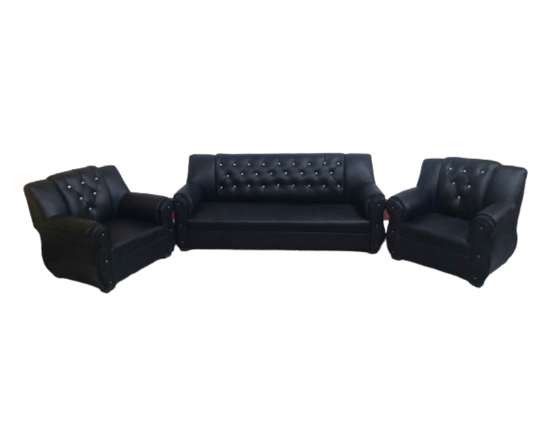 Bowzar Wooden Sofa 5 Seater Design 2 Black