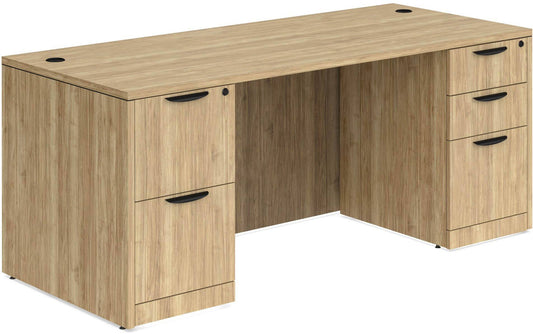 Classic Desk 2.5X5 Feet 30" X 60" with Box/Box/File and File/File Pedestal Office Desk Office Table