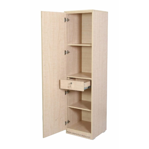 Bowzar Single Door Almirah With Drawer White Rolex