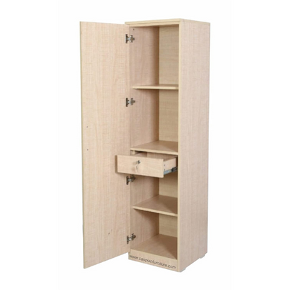 Bowzar Single Door Almirah With Drawer White Rolex