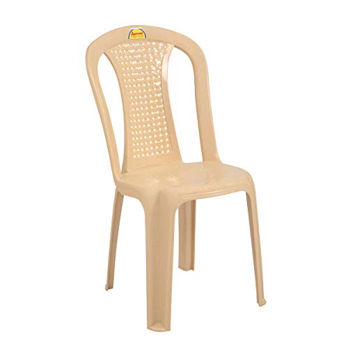 Supreme Dream armless Plastic Chair Beige